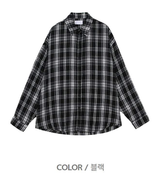 Anu Overfit Check Pattern Shirt