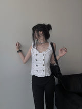 napoleon shirring blouse (2color)
