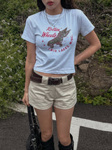 ヒルズコットンクロップTシャツ