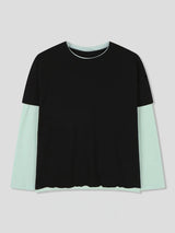 coloration cutout layered T