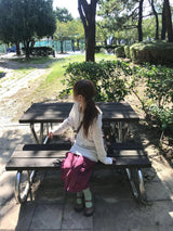 oso dot frill skirt