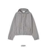 Moa Two Way Check Hood Zip-Up
