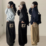 Keno Number Patch Back Pocket Banding Wide Pants