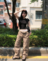 Cont Parachute Adjust Cargo Pants