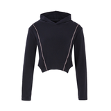 STITCH CROP HOODIE