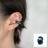 ユニセックス CHUNKY イヤーカフ｜ピアス穴不要・軽量・ミニマルデザイン Unisex Bold Couple Ear cuff