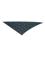 Button polka dot triangle scarf