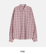Breed wrinkle checked shirt