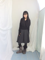 highneck puffy fur jacket