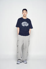 25SS ADLV UNIVERSE LOGO SHORT SLEEVE T-SHIRT DARK NAVY