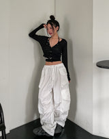 [U-BASIC] Summer snap button see-through cardigan