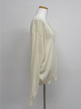 [wool50%] Danny Deep V-Neck Over Fit Knit