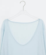 Levui Summer See-through V-Neck Layered Long Sleeve Tee