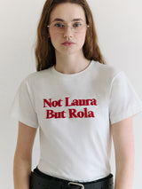 ROLA ロゴ グラフィック Tシャツ ホワイト