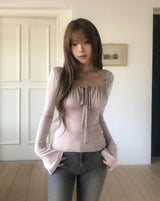 Rico Shirred Balloon Long Sleeve