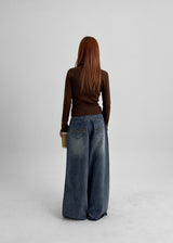 [MADE] Zepa Cut Wide Denim Pants