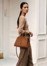 BLANC MEDIUM SUEDE CAMEL