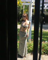 [ 3-piece / luxury staycation look ] billion black floral bikini