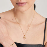 [IDLE (L’Assemble) Hyeju Worn] Link Drop 925 Silver Necklace N045-03G