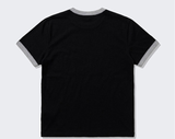 エッセンシャルスタンダード半袖リンガーTシャツ ブラック