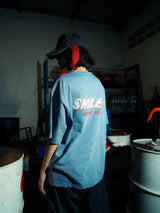 Workwear - スマイリーレーシングチームボクシーT(ブルーウォッシュド)