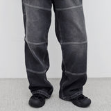 (Unisex) Liza Pocket Wide Denim Pants
