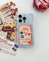 [MADE]ピンクマティーニ ジェルハード iPhone カードポケット付きケース