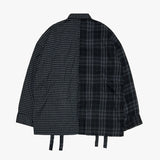 double check deconstructed shirt_black