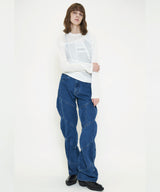 SPIRAL DENIM PANTS