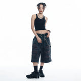 ENE See-through Sleeveless - BLACK