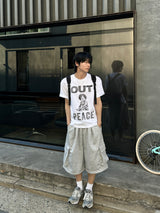 ルーメンアフログラフィックプリントTシャツ