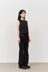 (W) ショップベーシックブーツカットパンツ (2color)