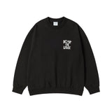 25SS インクスタンプロゴスウェットシャツ ブラック