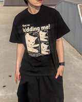 KIDDING CAT PRINTING SHORT-SLEEVE T-SHIRT