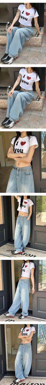 [S/S] Kitsch love half t-shirts