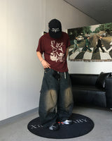 TC Patch Work Banding Denim Pants (3C)