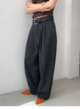 STRIPE TWILL BALLOON SLACKS (2C)