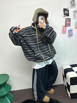 フリース❤トラックライン3ラインロングパンツ ❤🖤🤍💙🩶5COLOR