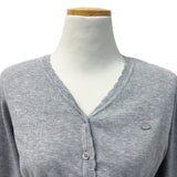Ethereal Soft Edge Frill Ribbon Strap Long Sleeve Knit Cardigan (3 Colors)