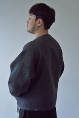 PURE-WOOL 90 Y ZIP-UP JACKET (Charcoal)