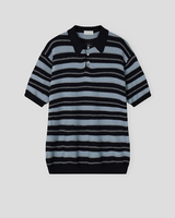 [S/S]インコネクトストライプカラハーフニット(3color)
