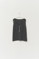 (W) Lodge Button Sleevless