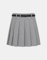 Bianca Pinstripe Belt Skirt