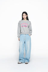 25SS デストロイデニムバドパンツ ライトブルー