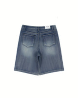 Milk Stripe Washed Bermuda Pants 2COLOR