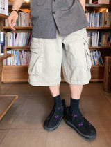 Bear Pigment Cargo Bermuda Pants 3C