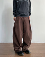 Volume Buckle Cotton Pants
