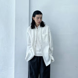 Textured Stripe Drop-Shoulder Shirt