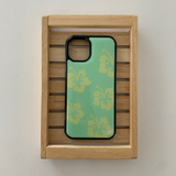 [MADE] Green hibiscus epoxy case