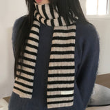 Corkin Vintage Stripe Knitted Scarf